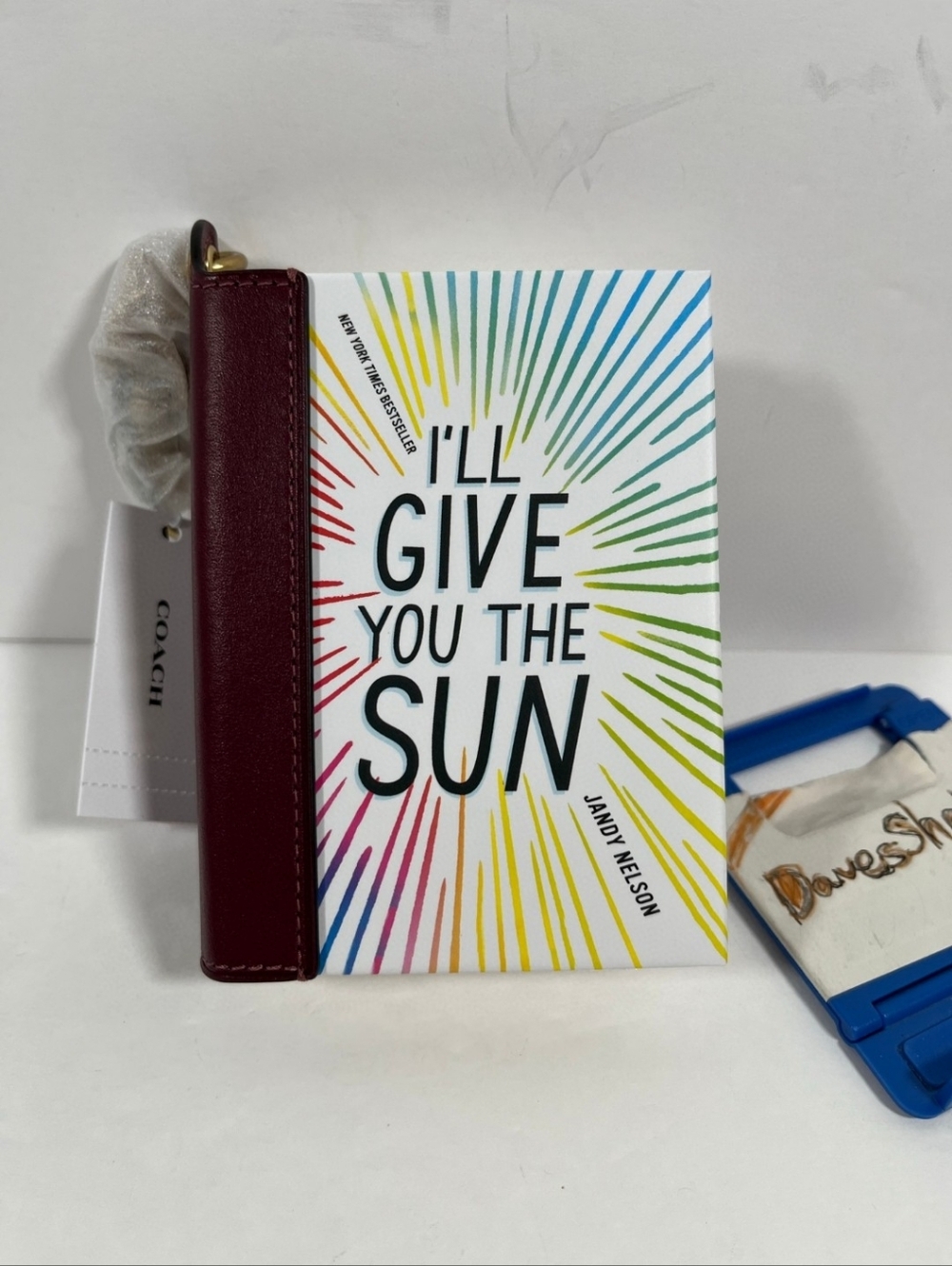 Coach I'll Give You The Sun Jandy Nelson Book Bag Charm Brass/Multi Leather NWT